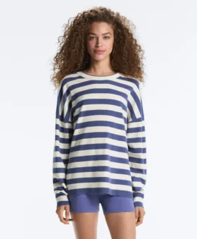Pull en maille rayé