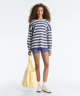 Pull en maille rayé