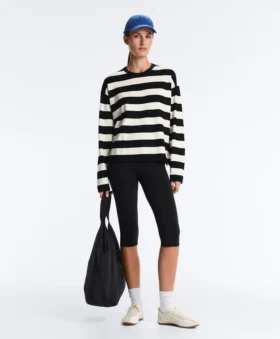 Pull en maille rayé