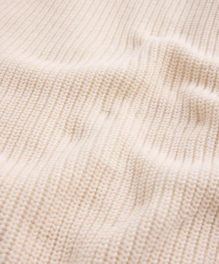 Pull en maille torsadée 100 % coton Pull en maille torsadée 100 % coton