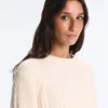 Pull en maille torsadée 100 % coton Pull en maille torsadée 100 % coton