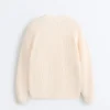 Pull en maille torsadée 100 % coton Pull en maille torsadée 100 % coton