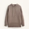 Pull long à capuche en maille Pull long à capuche en maille