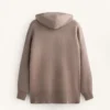 Pull long à capuche en maille Pull long à capuche en maille