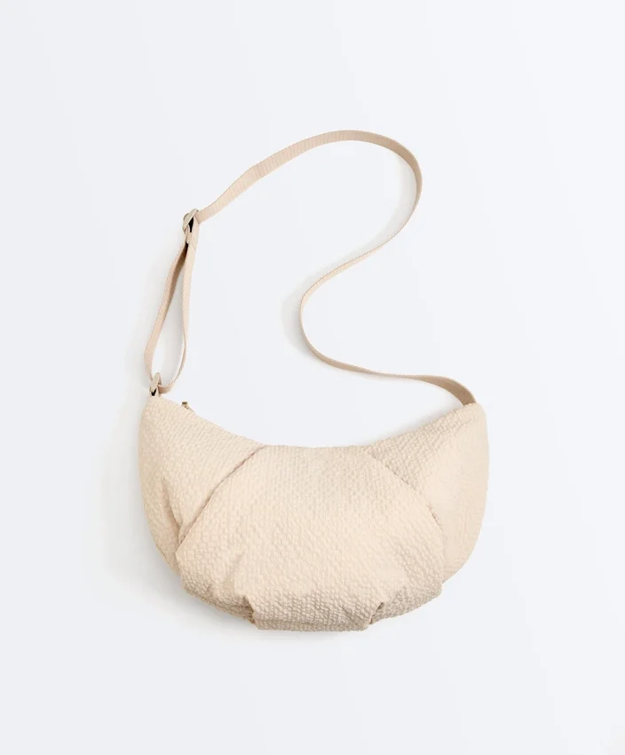 Sac à bandoulière matelassé texturé Sac à bandoulière matelassé texturé