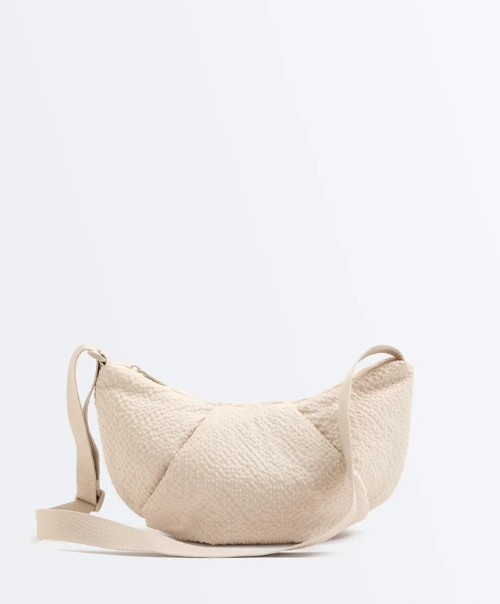 Sac à bandoulière matelassé texturé Sac à bandoulière matelassé texturé