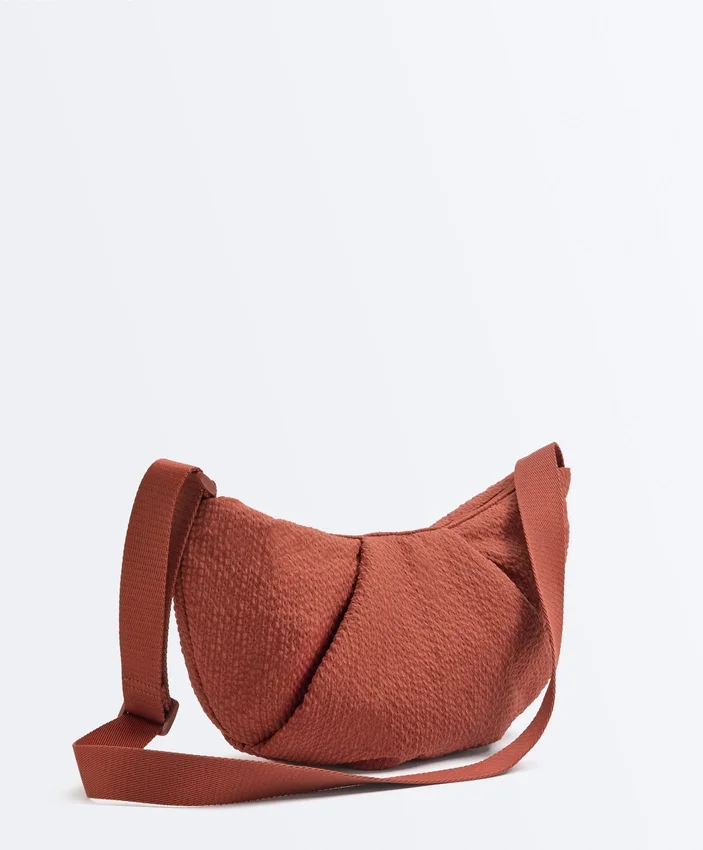 Sac à bandoulière matelassé texturé Sac à bandoulière matelassé texturé