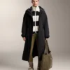 Veste aviateur en imitation peaux lainées rayée
