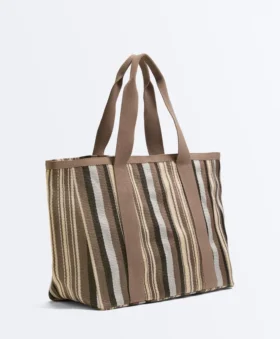 Sac cabas à rayures