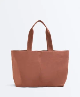 Sac cabas souple avec fermeture à glissière