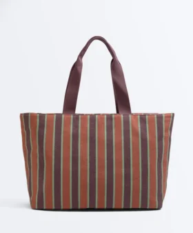Sac fourre-tout en toile rayée