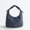 Sac rayé avec nœud