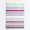 Serviette rayée 100 % coton