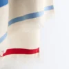 Serviette rayée 100 % coton