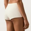 Short de bikini taille haute en crochet à texture bulles