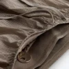 Short technique 2-en-1 à carreaux et taille mi-haute Short technique 2-en-1 à carreaux et taille mi-haute