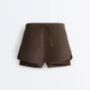 Shorts 2-en-1 taille moyenne Light Touch Shorts 2-en-1 taille moyenne Light Touch