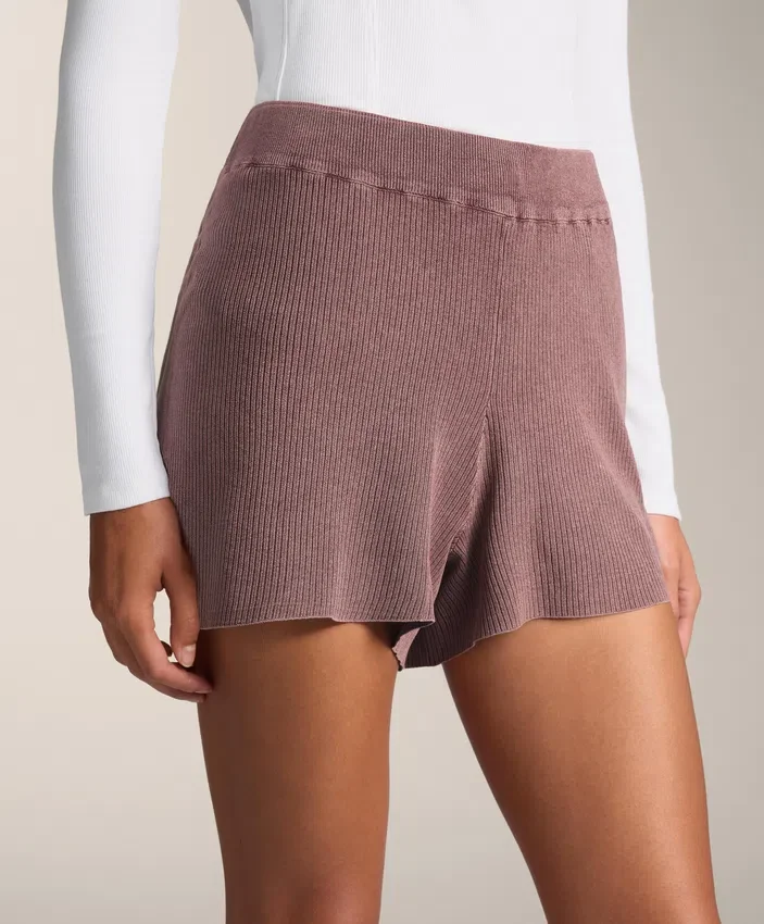 Shorts en maille délavée Shorts en maille délavée