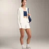 Veste à capuche en maille délavée