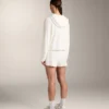 Veste à capuche en maille délavée
