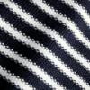 Shorts en maille rayée avec ceinture 100 % coton
