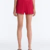Shorts en maille torsadée délavée