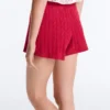 Shorts en maille torsadée délavée