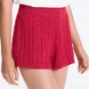 Shorts en maille torsadée délavée
