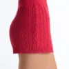 Shorts en maille torsadée délavée