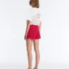 Shorts en maille torsadée délavée