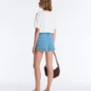 Shorts en maille torsadée délavée