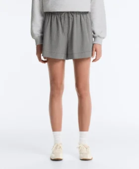 Shorts en mélange de lyocell à carreaux vichy
