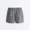 Shorts en mélange de lyocell à carreaux vichy Shorts en mélange de lyocell à carreaux vichy