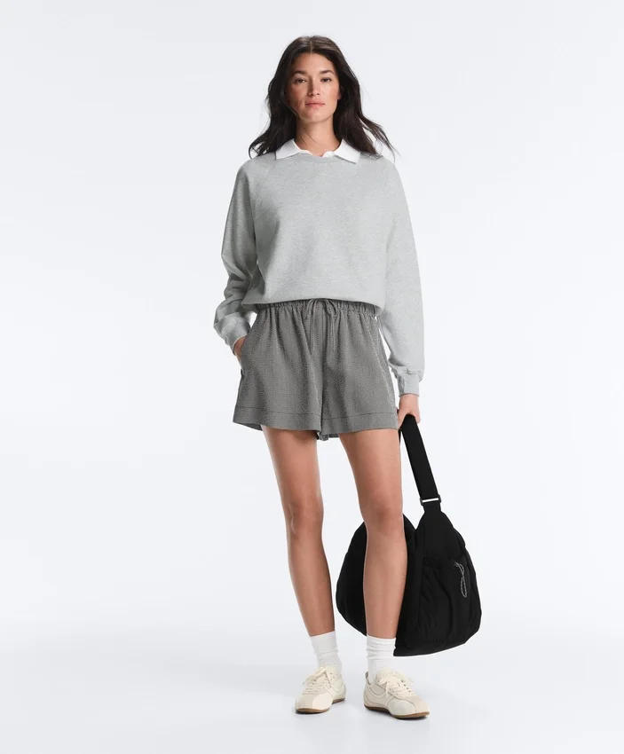Shorts en mélange de lyocell à carreaux vichy Shorts en mélange de lyocell à carreaux vichy