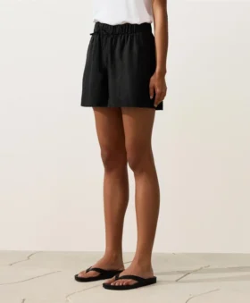 Shorts taille moyenne 100 % lin Shorts taille moyenne 100 % lin