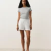Shorts taille moyenne 100 % lin Shorts taille moyenne 100 % lin