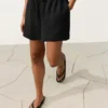 Shorts taille moyenne 100 % lin Shorts taille moyenne 100 % lin