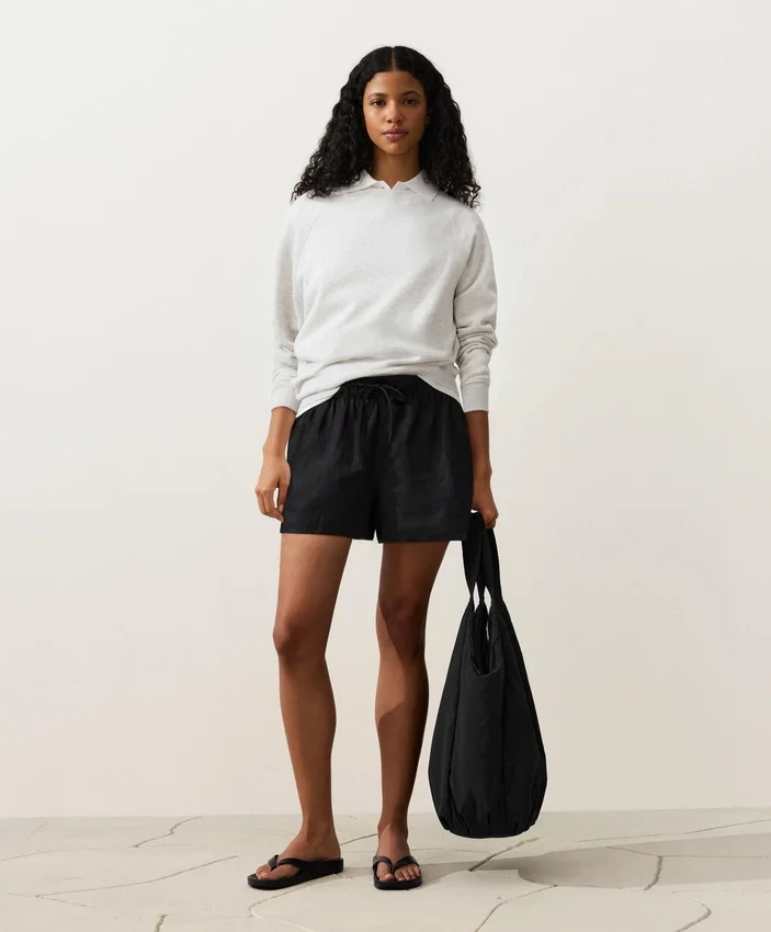 Shorts taille moyenne 100 % lin Shorts taille moyenne 100 % lin