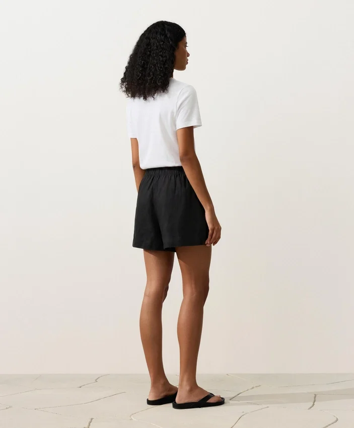 Shorts taille moyenne 100 % lin Shorts taille moyenne 100 % lin