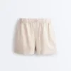 Shorts taille moyenne 100 % lin Shorts taille moyenne 100 % lin