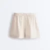 Shorts taille moyenne 100 % lin Shorts taille moyenne 100 % lin