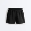 Shorts taille moyenne 100 % lin Shorts taille moyenne 100 % lin