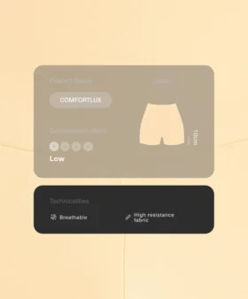 Shorty taille haute Comfortlux de 10 cm