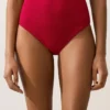 Slip culotte taille haute en tissu gaufré