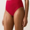 Slip culotte taille haute en tissu gaufré