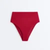 Slip culotte taille haute en tissu gaufré