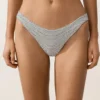 Slip culotte U à couverture moyenne en jacquard à pois