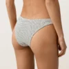 Slip culotte U à couverture moyenne en jacquard à pois