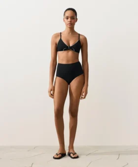 Slip de bikini taille haute sculptant