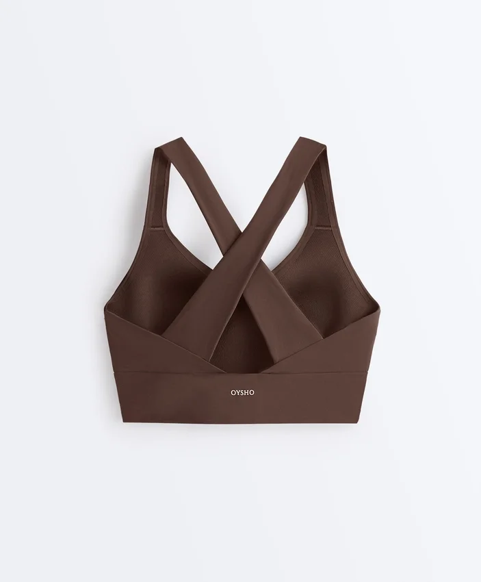 Soutien-gorge croisé dans le dos, maintien moyen et toucher léger Soutien-gorge croisé dans le dos, maintien moyen et toucher léger